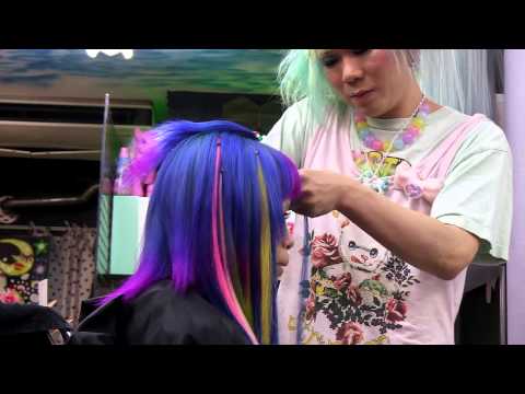 Kawaii & Colorful Japanese Hair Styling at Viva Cute Candy Salon in Tokyo