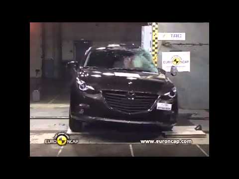 Euro NCAP 2013 Mazda 3 crash test 5 star and ESC test pass