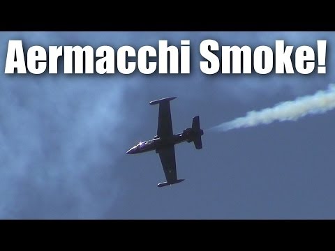 Large Aermacchi RC jet with smoke