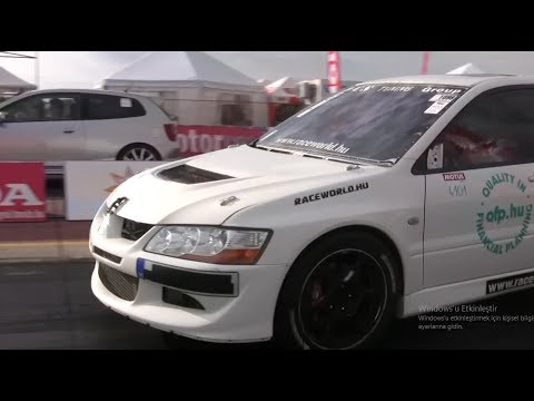 Mitsubishi Lancer EVO VII vs  Honda Civic Type-R Drag RACE