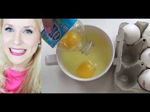 Amazing Easy Way To Separate Egg Yolk From Egg Whites (Bottle Trick)