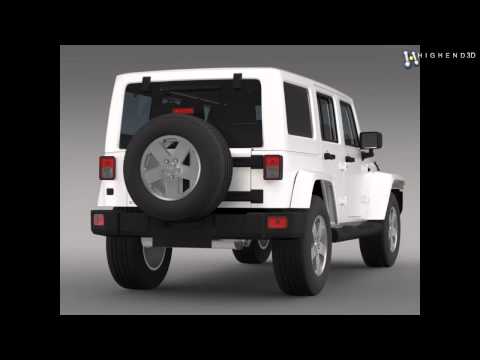 Jeep Wrangler Unlimited Sahara EU spec 2011 3D Model From CreativeCrash.com