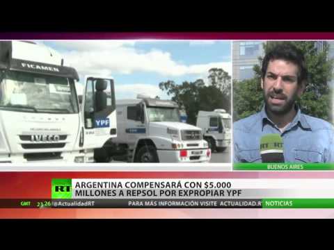 Argentina firma pacto compensatorio con Repsol por expropiación de YPF