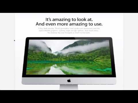 New Apple iMac (Late 2012) 21.5 inch Slim / Thin Video Review – Base Model MD093B/A 21.5 2