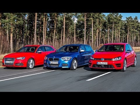 VW Golf R vs. Audi S3 vs. BMW M135i