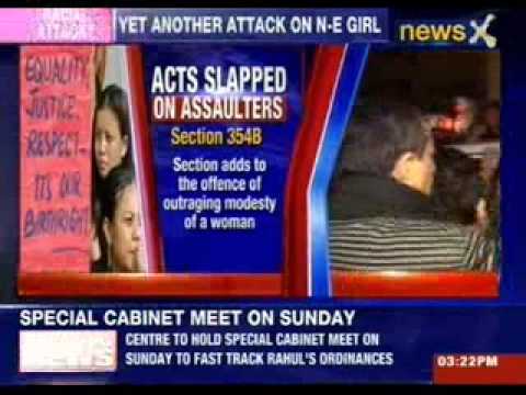 North-East students protest in Delhi, after the siblings were thrashed brutally