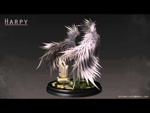 ZBrush sculpt : Harpy turnaround