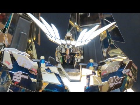 MG Phenex (1: Unbox) Gundam UC Unicorn 03 from One of Seventy-Two Gold gunpla model review ガンプラ