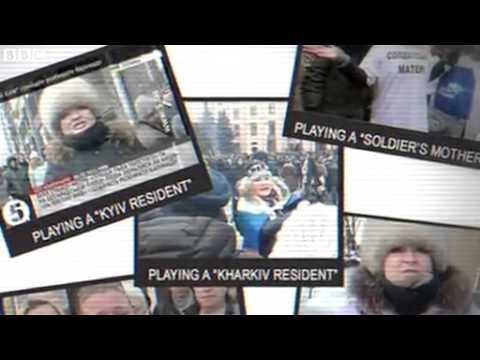 BBC News   #BBCtrending  Pro Russia  fakes  in Ukraine