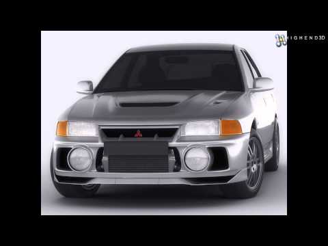 Mitsubishi Lancer Evo IV 3D Model From CreativeCrash.com