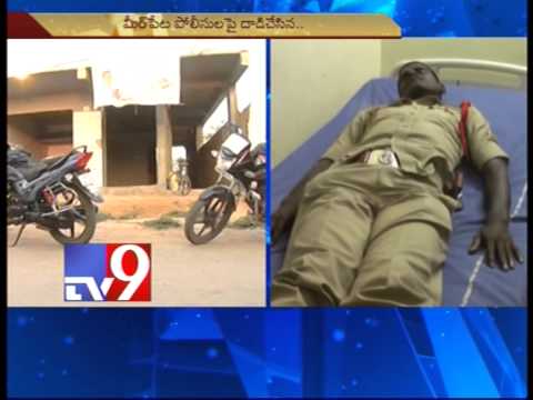 Drunk gang attack on Meerpet police, SI and 4 constables injured – Tv9