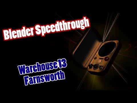 Blender Speed „Draw“: WAREHOUSE 13 FARNSWORTH WALLPAPER!