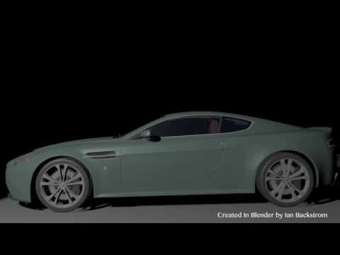 Aston Martin Vantage Blender Model