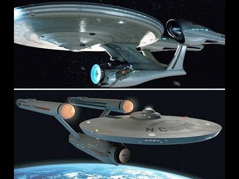 Original Star Trek Enterprise Vs Star Trek 2009 Enterprise (model comparison)